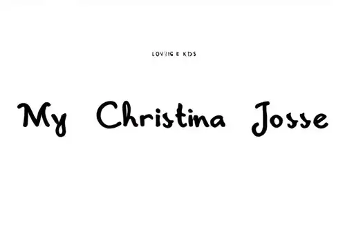 "My loving kids Christina Jose " tattoo design idea