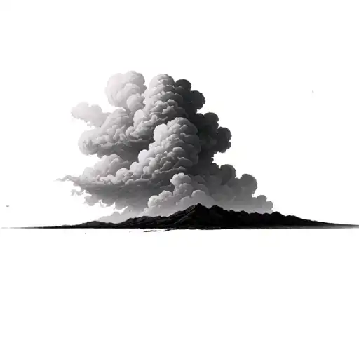 Filler Clouds and Smoke tattoo design idea