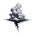 Filler Clouds and Smoke tattoo design idea