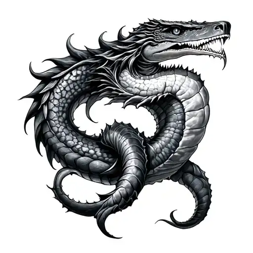 Leviathan tattoo design idea