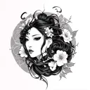 Neo Japanese tattoo design idea