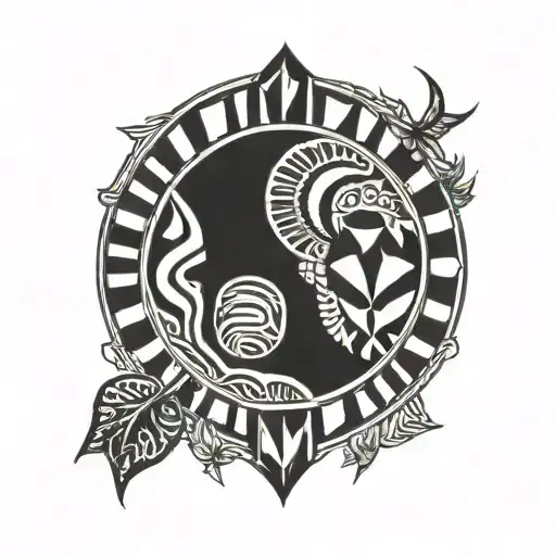 african shield tattoo design idea