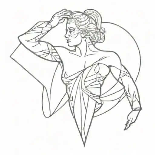 trans pride warrior fights tattoo design idea