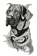 bloodhound tattoo design idea
