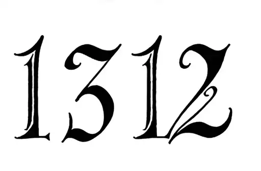 "1312" tattoo design idea