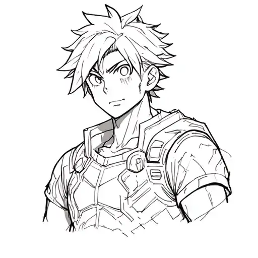 my hero academia tattoo design idea