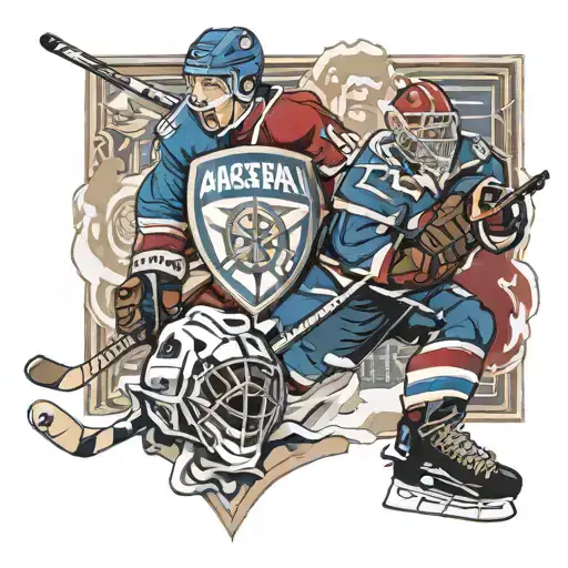 arsenal football club, avalanche hockey, and indiana hoosiers  tattoo design idea