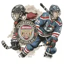 arsenal football club, avalanche hockey, and indiana hoosiers  tattoo design idea