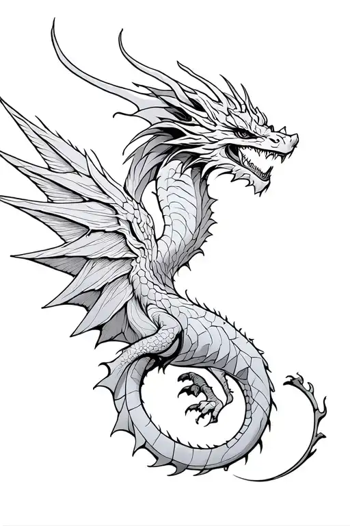 dragon tattoos based off of fourth wing tattoo design idea
