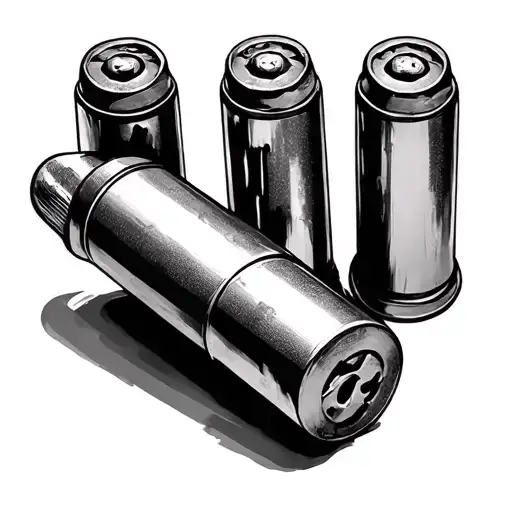 shotgun shells tattoo design idea