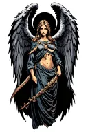 Archangel wings only spread tattoo design idea