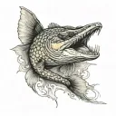 pike tattoo design idea