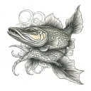 pike tattoo design idea