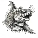 pike tattoo design idea