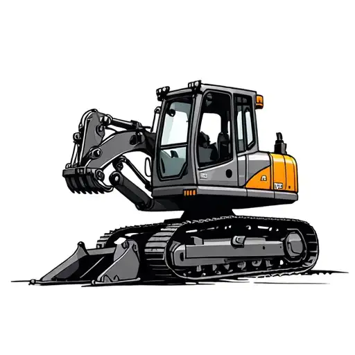 Heavy Equipment tattoo design idea