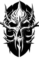 8 pointed tribal tattoo spearheaded tips wrapped in thorns tattoo design idea