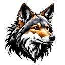 coyote tattoo design idea