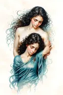 Orpheus and Eurydice Eurydice dying tattoo design idea