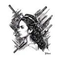 padme star wars tattoo design idea