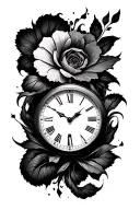 time running tattoo design idea
