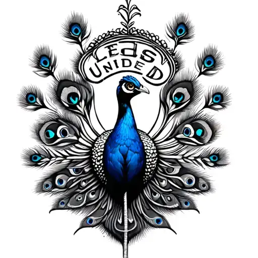 Leeds United Peacock tattoo design idea
