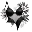 Bikini Line tattoo design idea