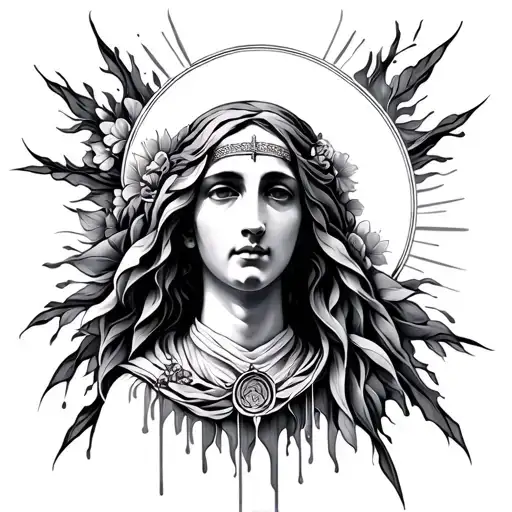 holy Elisabeth, abstract design tattoo design idea
