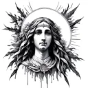 holy Elisabeth, abstract design tattoo design idea
