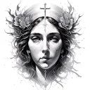 holy Elisabeth, abstract design tattoo design idea