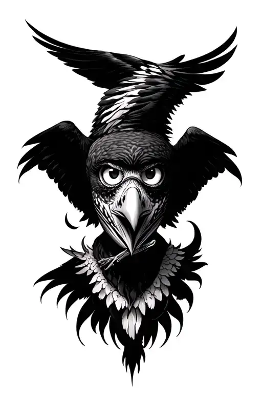 "Patient Shukar Santokh" Hawk Eye tattoo design idea