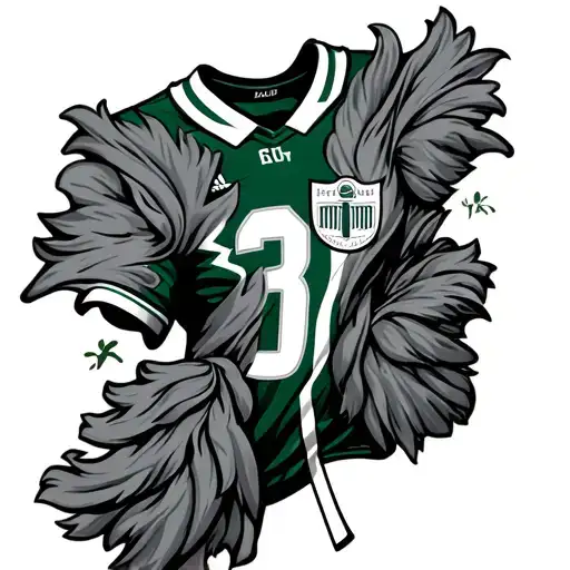 Ireland football jersey tattoo design idea