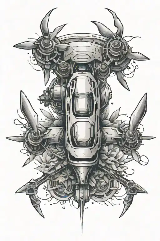 Agri Drone tattoo design idea