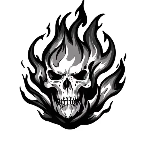 Fireball tattoo design idea