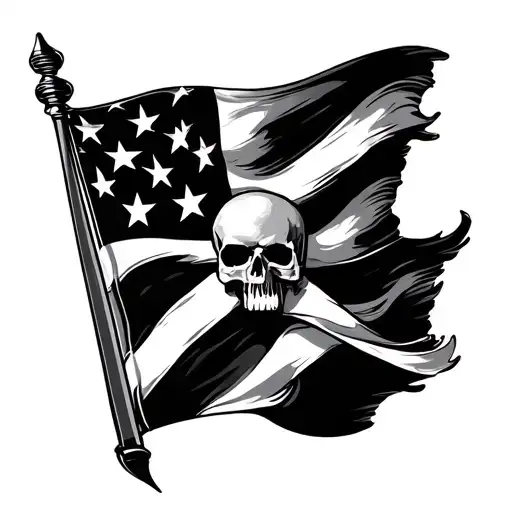 Rebel Flag tattoo design idea