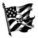 Rebel Flag tattoo design idea