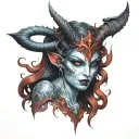 succubus tattoo design idea