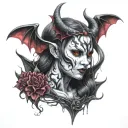 succubus tattoo design idea