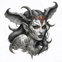 succubus tattoo design idea