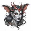 succubus tattoo design idea
