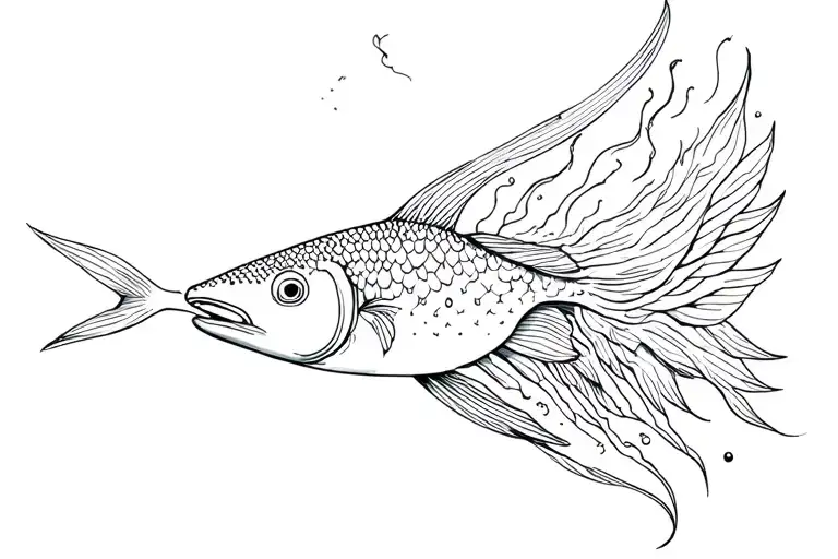 pisces and Washington state tattoo design idea