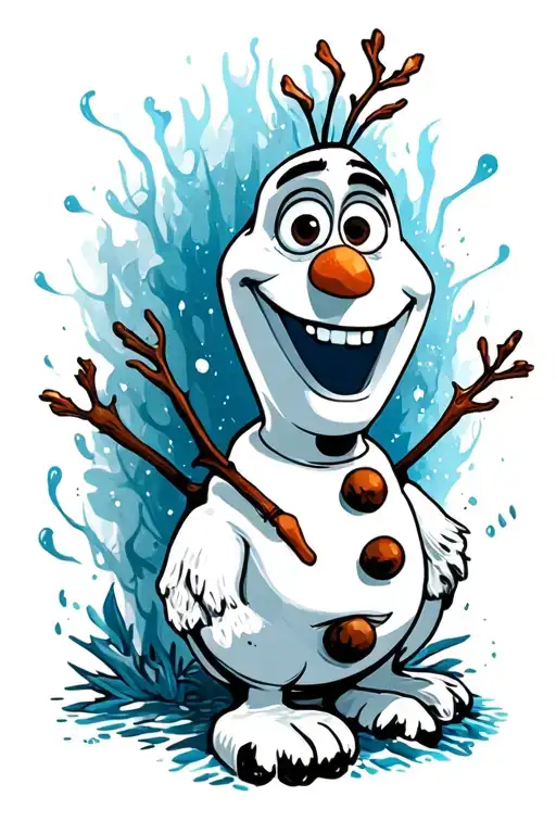 Olaf some people are worth melting for  tattoo design idea