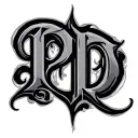 the letters PP  tattoo design idea