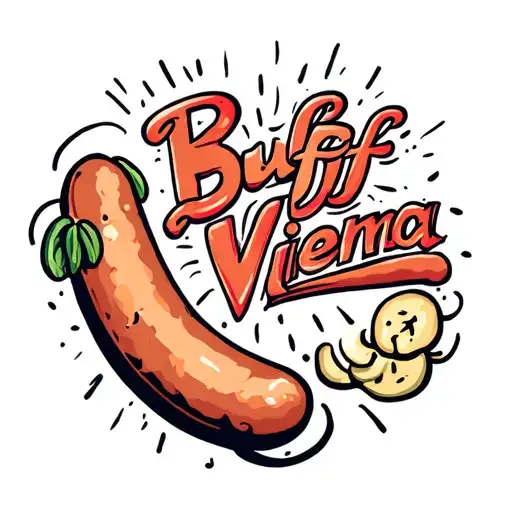 buff vienna sausage tattoo design idea
