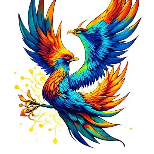 Phoenix wedding ring finger tattoo tattoo design idea