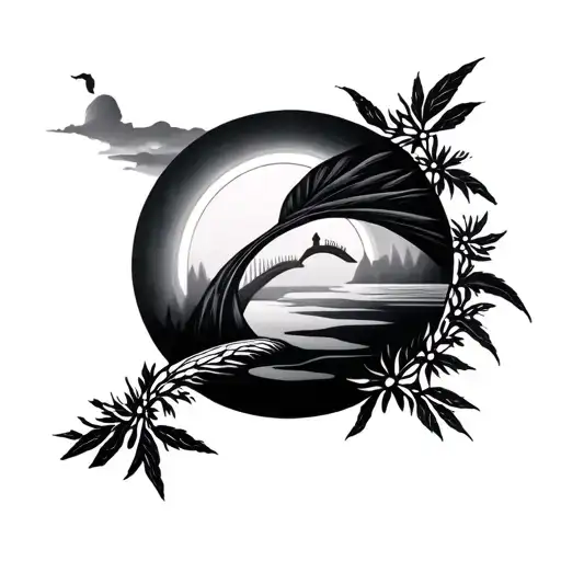 Rainbow Bridge tattoo design idea