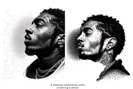 asap rocky tattoo design idea