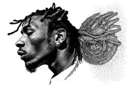 asap rocky tattoo design idea