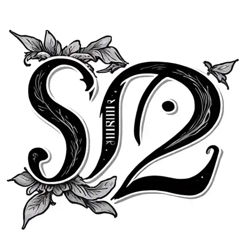 1972 in Roman numerals with s and f in it tattoo design idea