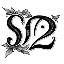 1972 in Roman numerals with s and f in it tattoo design idea