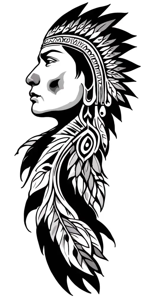 tribal native american tattoo tattoo design idea